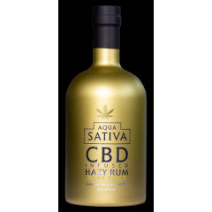 Aqua Sativa Hazy CBD Infused Dark Spice Rum 500ml - 20mg CBD (International)