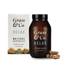 Grass & Co. RELAX Maitake Mushrooms with Ashwagandha + Magnesium 60 Vegan Capsules
